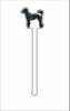 CMS-1418-C4 Poodle Black Stirrer | 0.125Acrylic Stirrer | Case of 4