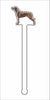 CMS-1421-C4 Pug fawn Stirrer | 0.125Acrylic Stirrer | Case of 4