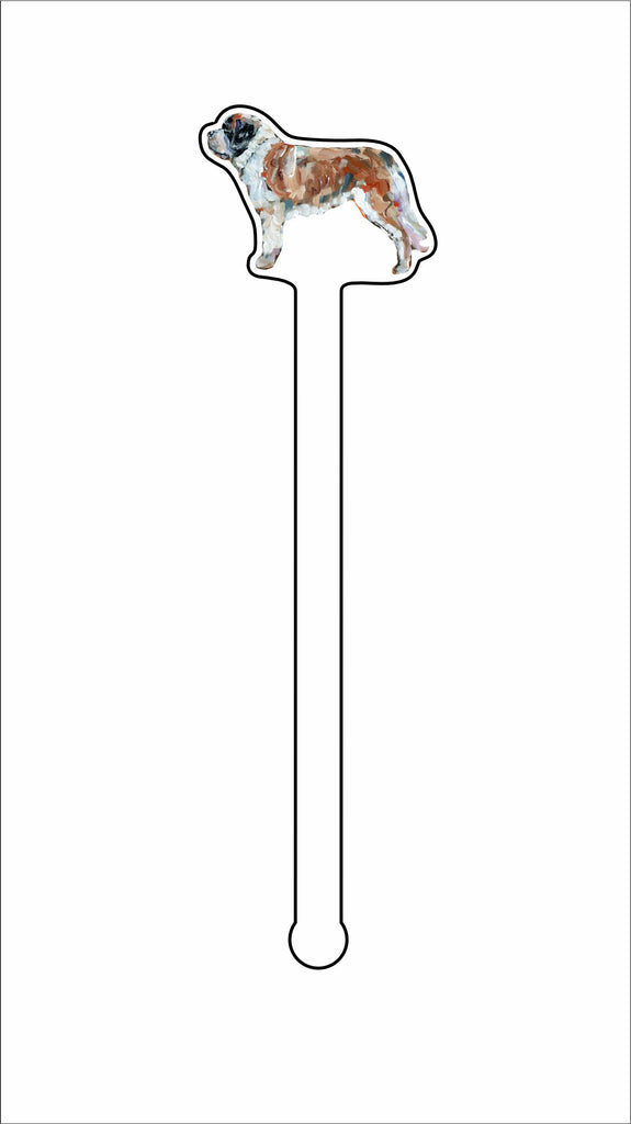 CMS-1425-C4 Saint Bernard Stirrer | 0.125Acrylic Stirrer | Case of 4