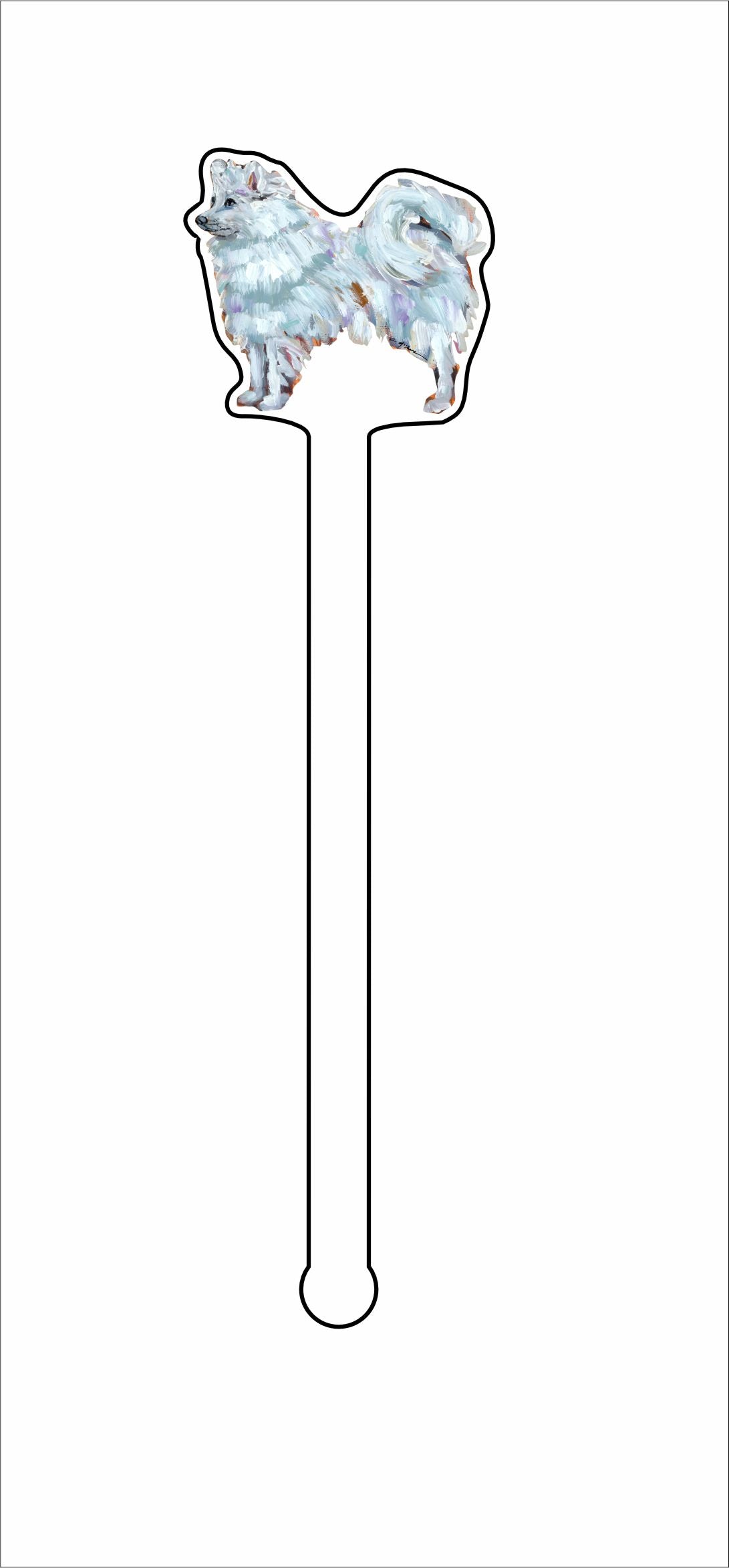 CMS-1426-C4 Samoyed Stirrer | 0.125Acrylic Stirrer | Case of 4