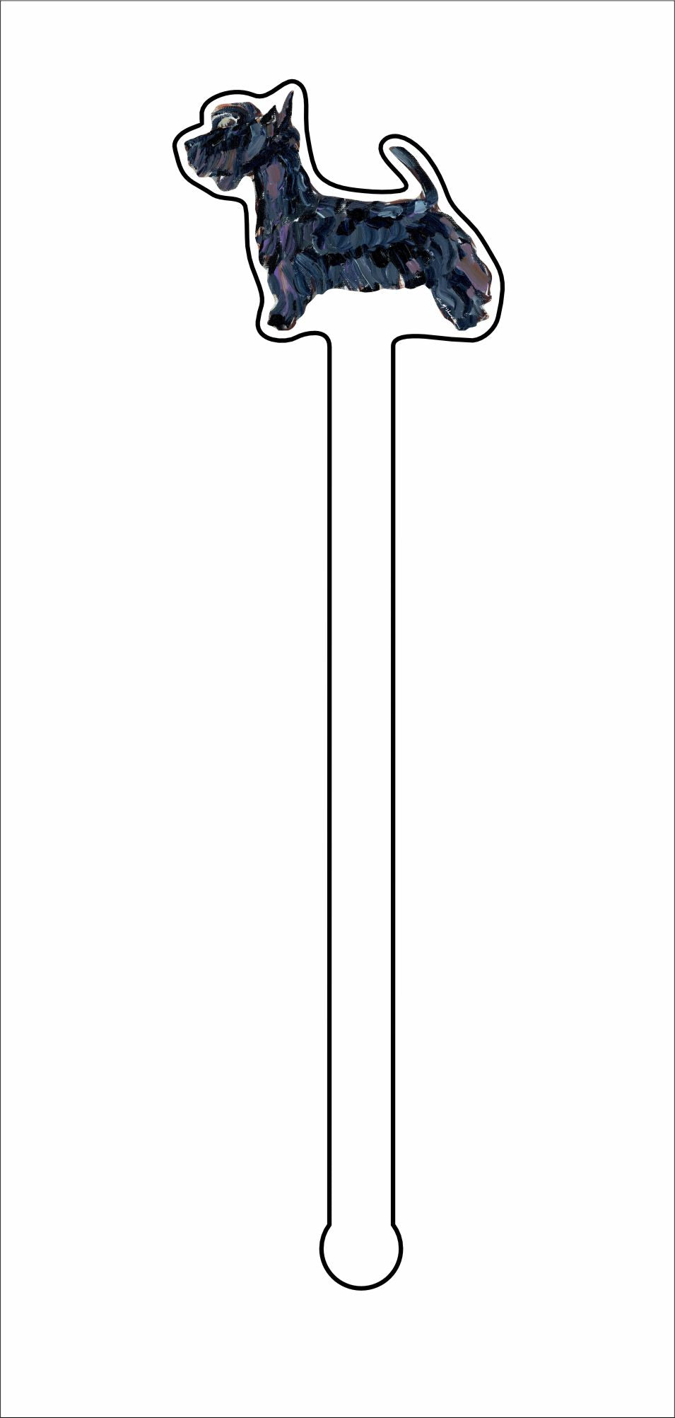 CMS-1428-C4 Scottie Stirrer | 0.125Acrylic Stirrer | Case of 4