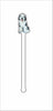 CMS-1429-C4 Sheepadoodle I Stirrer | 0.125Acrylic Stirrer | Case of 4