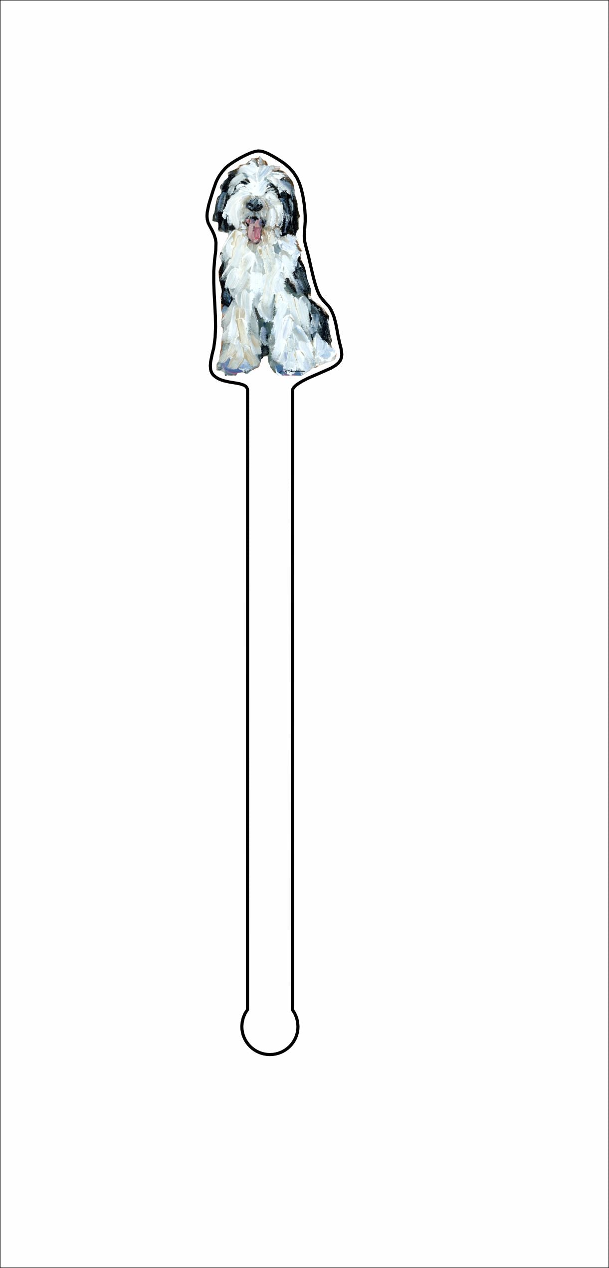 CMS-1429-C4 Sheepadoodle I Stirrer | 0.125Acrylic Stirrer | Case of 4