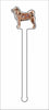 CMS-1431-C4 Shiba Inu Stirrer | 0.125Acrylic Stirrer | Case of 4