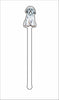 CMS-1432-C4 Shih Tzu White Stirrer | 0.125Acrylic Stirrer | Case of 4