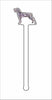 CMS-1437-C4 Weimaraner Stirrer | 0.125Acrylic Stirrer | Case of 4