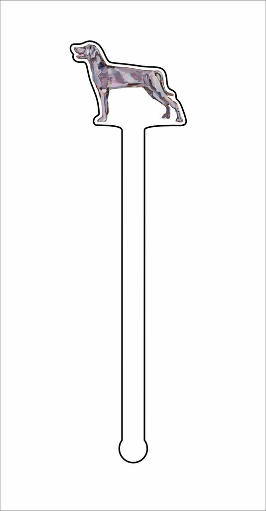 CMS-1437-C4 Weimaraner Stirrer | 0.125Acrylic Stirrer | Case of 4