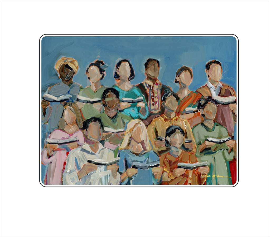 CMS-1442 Let The Nations Sing | 0.75Acrylic Contour | Case of 25