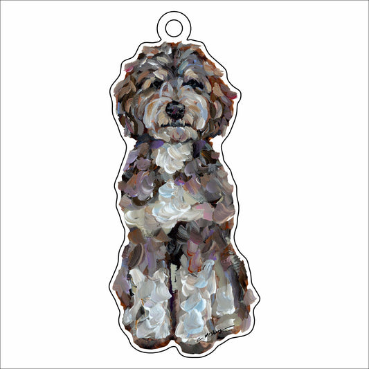 CMS-1448 Bernedoodle Love Ornament | 0.25Acrylic Ornament | Mix & Match (10+)