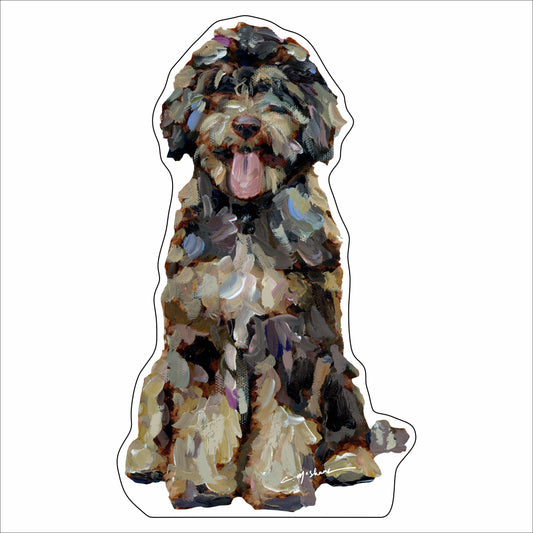 CMS-1449 Bernedoodle Chocolate | 0.75Acrylic Contour |