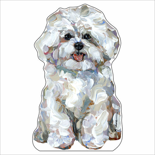 CMS-1455 Bichon Frise | 0.75Acrylic Contour |