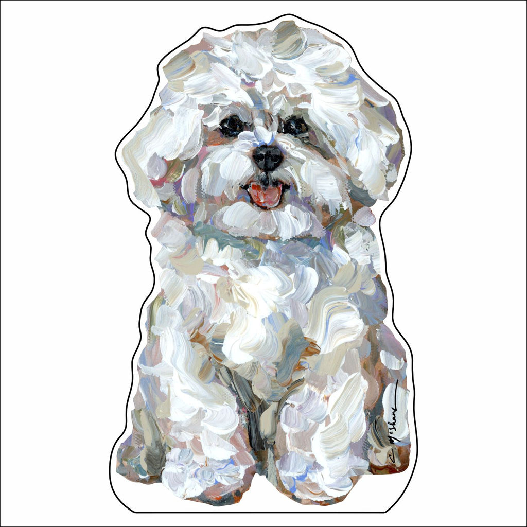 CMS-1456 Bichon Frise��Mini | 0.50Acrylic Mini | Case of 25