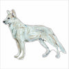 CMS-1458 German Shepherd White | 0.75Acrylic Contour |