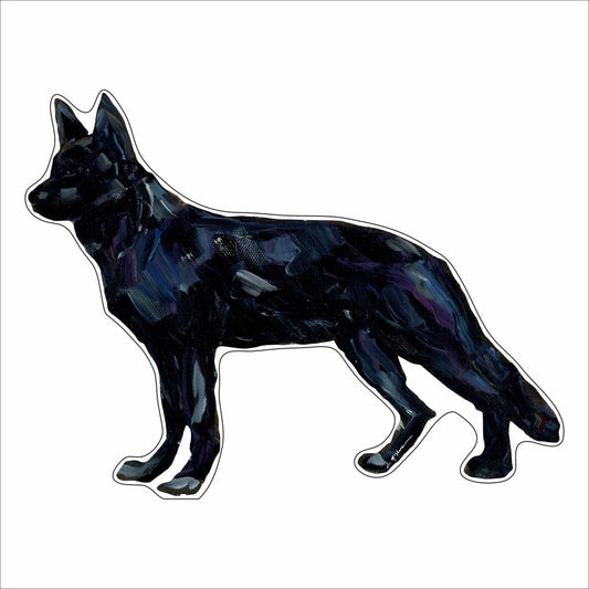 CMS-1461 German Shepherd Black | 0.75Acrylic Contour | Case of 25