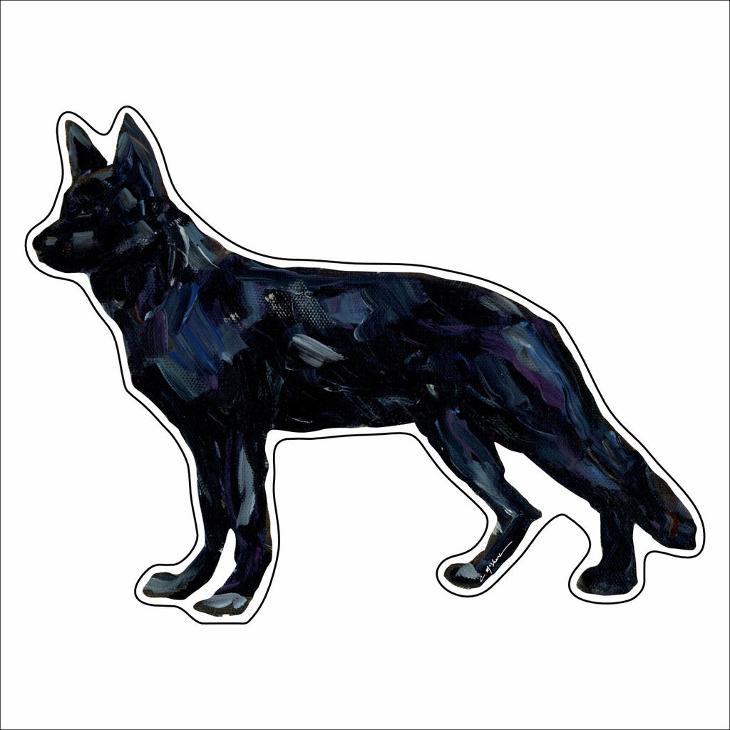 CMS-1462 German Shepherd Black Mini | 0.50Acrylic Mini | Case of 25