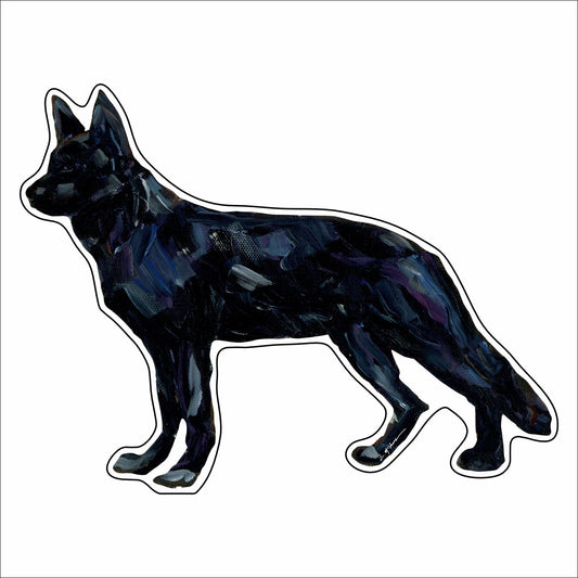 CMS-1462 German Shepherd Black Mini | 0.50Acrylic Mini | Case of 25