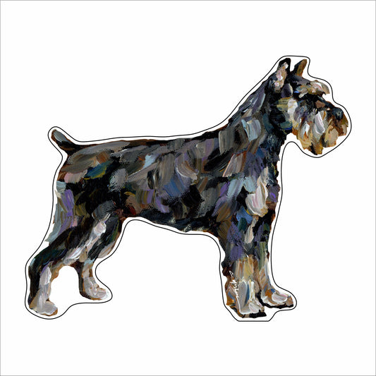 CMS-1464 Schnauzer Abstract | 0.75Acrylic Contour | Case of 25