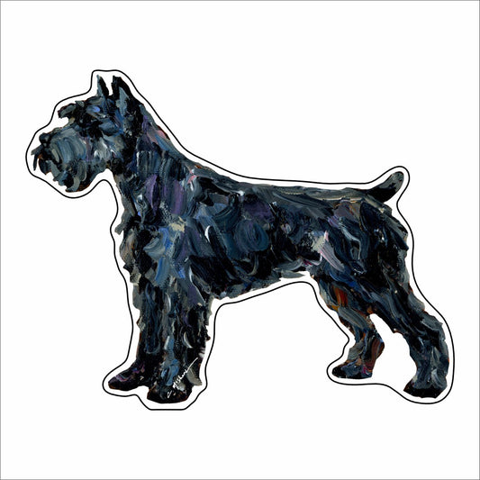 CMS-1468 Schnauzer Black Mini | 0.50Acrylic Mini | Case of 25