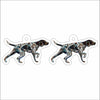 CMS-1473-C10 German Shorthair Pointer Pointing Earring Pair | 0.125Acrylic Earring | Case of 10