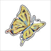 CMS-1488 Butterly Yellow Sticker | Removable | Case of 10