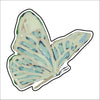 CMS-1491 Butterfly Sage Green Sticker | Removable | Case of 10