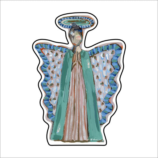 CMS-1493 Angel I Brunette Sticker | Removable | Case of 10