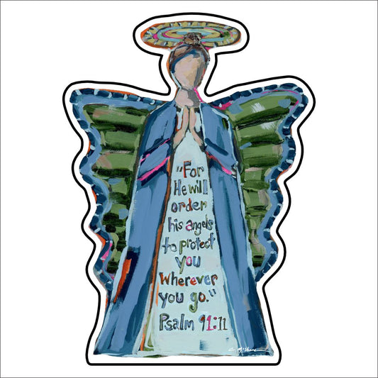 CMS-1495 To Protect Angel Sticker | Removable | Case of 10
