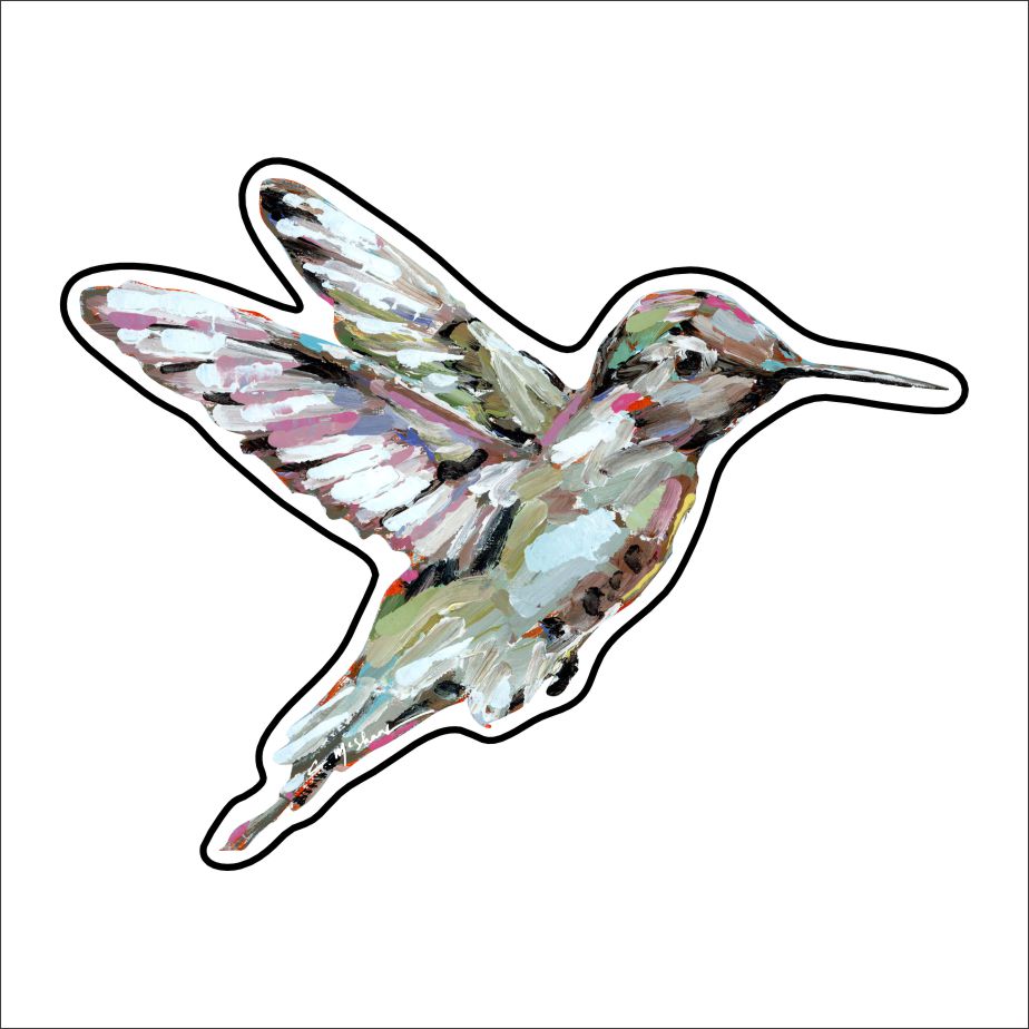 CMS-1496 Hummingbird Sticker | Removable | Case of 10