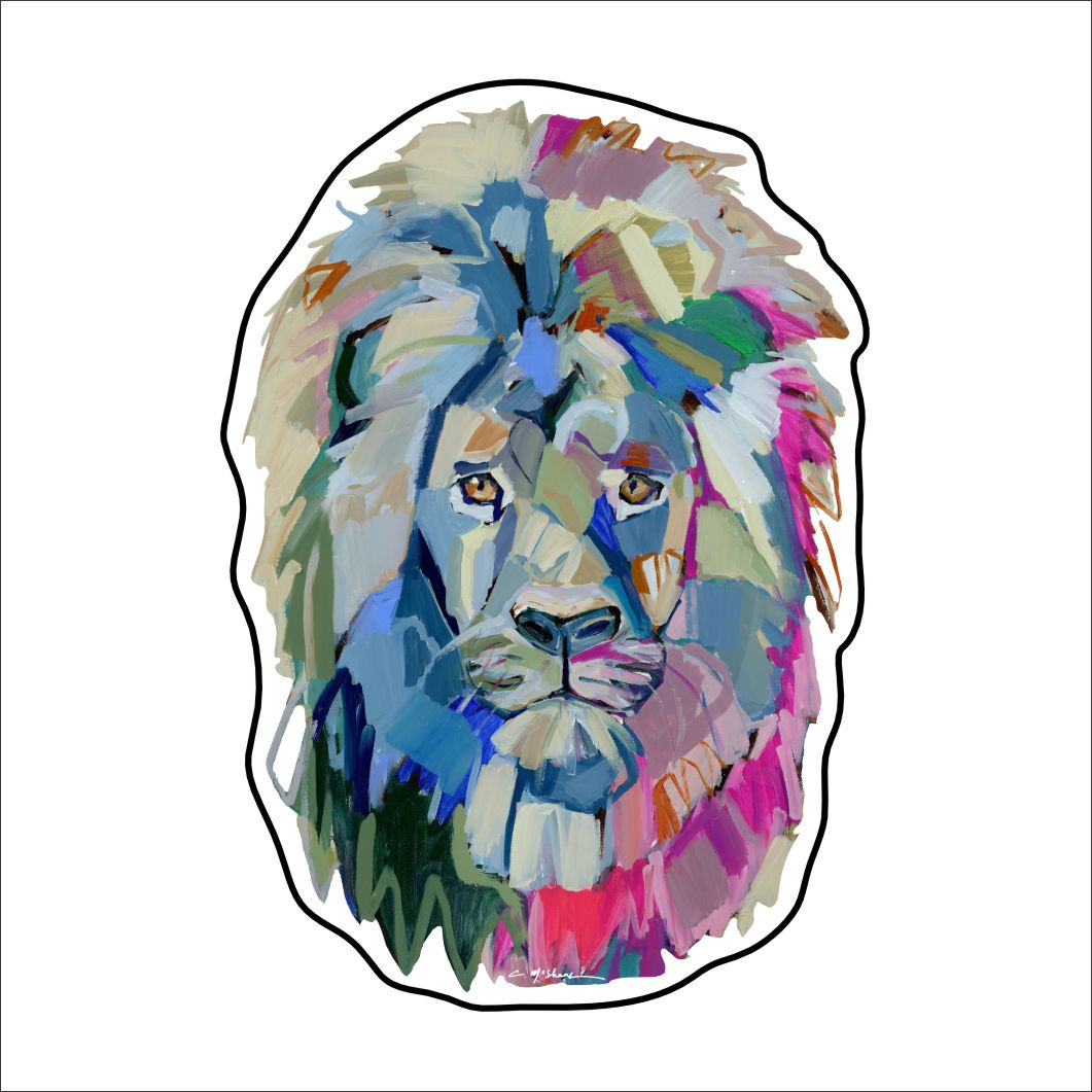 CMS-1500 Noble Lion Sticker | Removable | Case of 10
