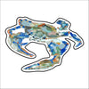CMS-1503 Blue Crab Sticker | Removable | Case of 10