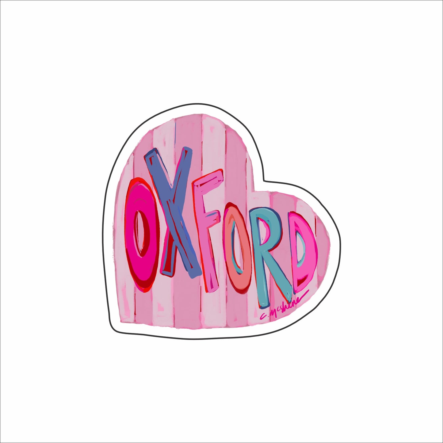 CMS-1539 Oxford LOVE Sticker | Set of 10