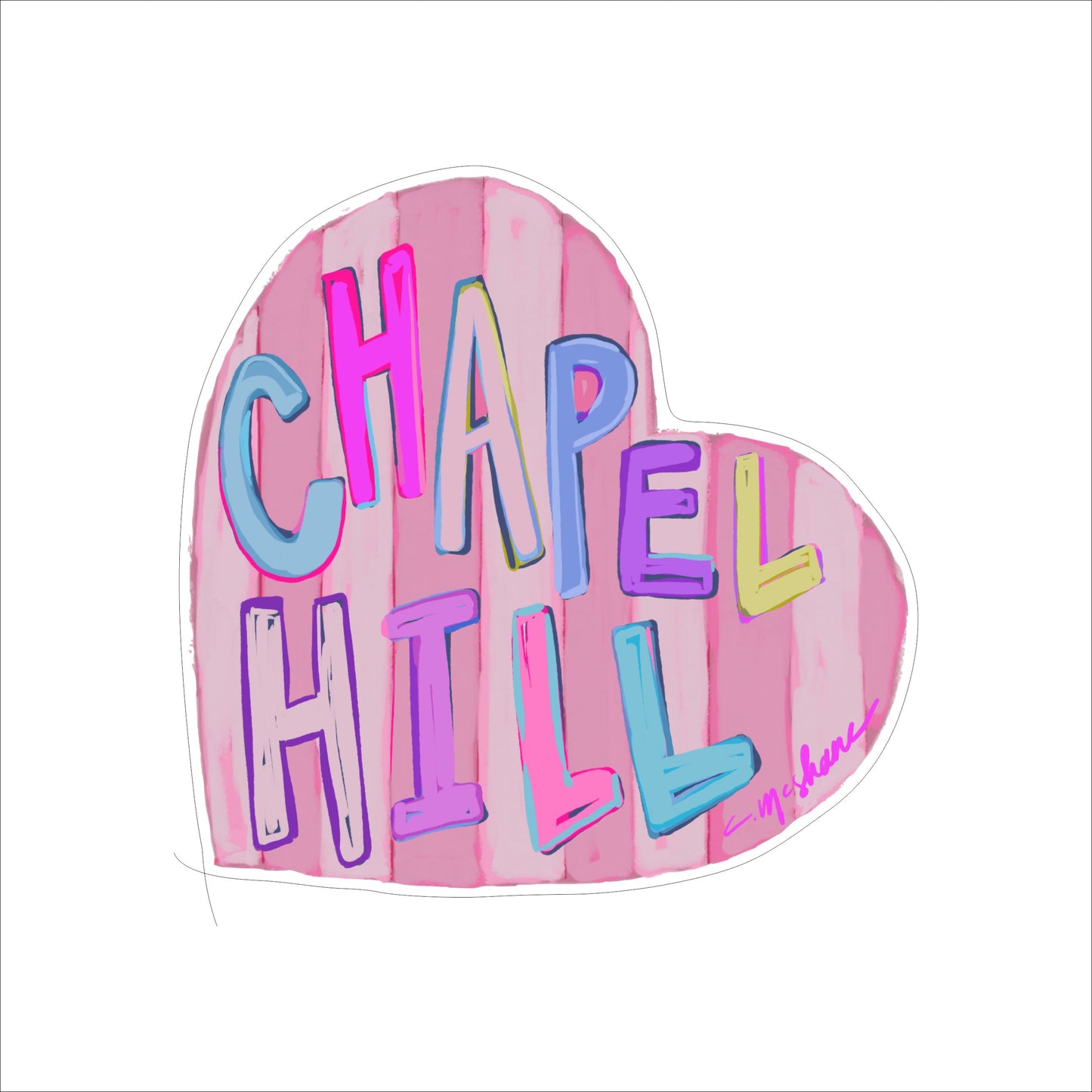 CMS-1540 Chapel Hill LOVE | 0.75Acrylic Contour |