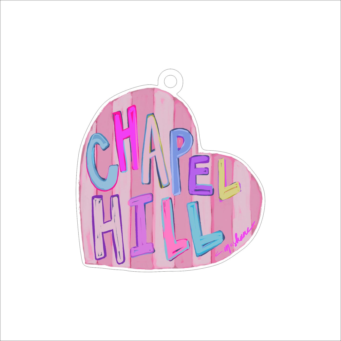 CMS-1542 Chapel Hill LOVE Ornament | 0.25Acrylic Ornament