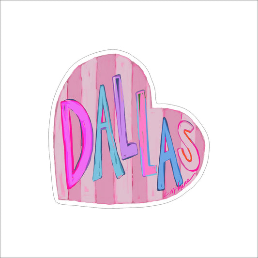 CMS-1548 Dallas LOVE Magnet | Set of 10