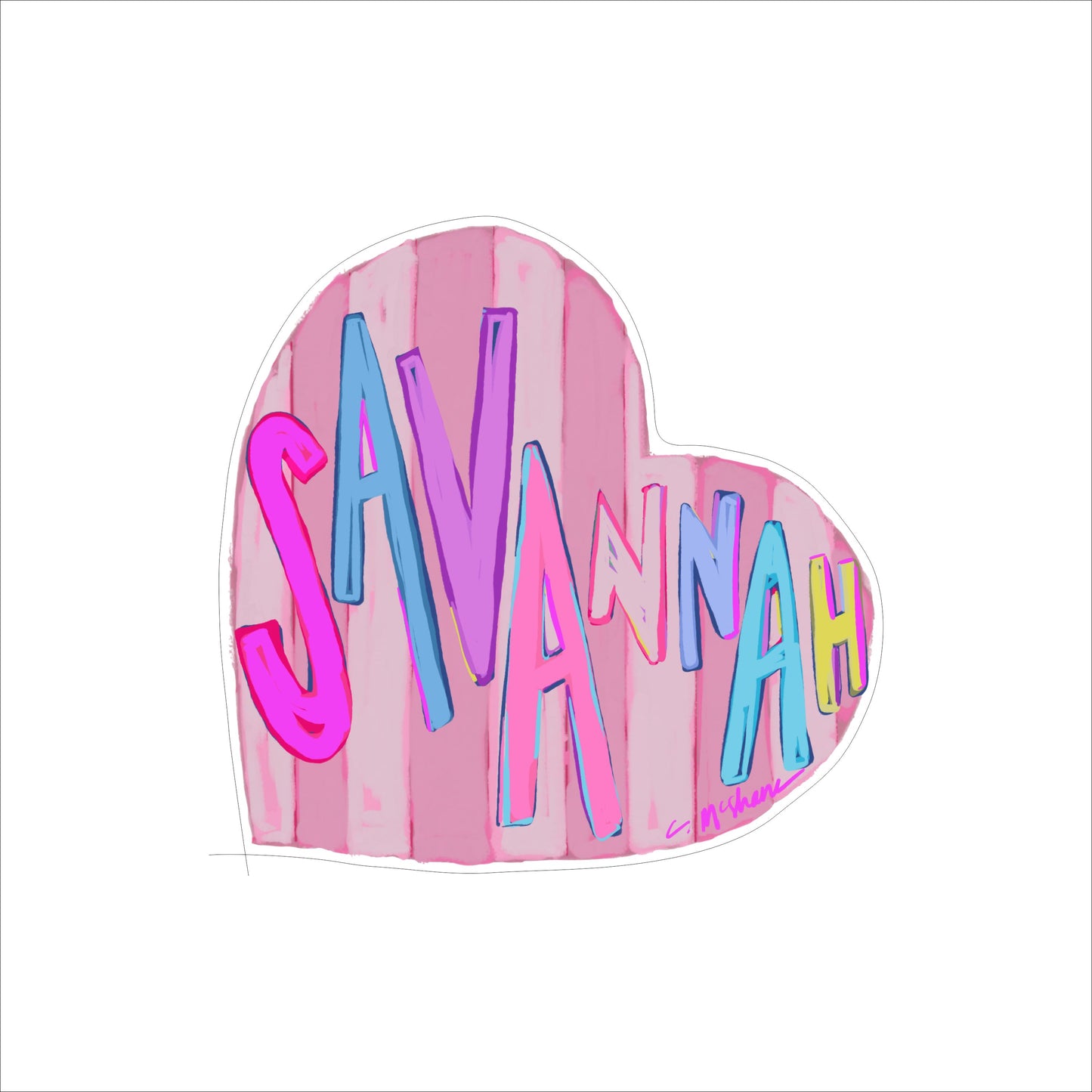 CMS-1550 Savannah LOVE | 0.75Acrylic Contour |