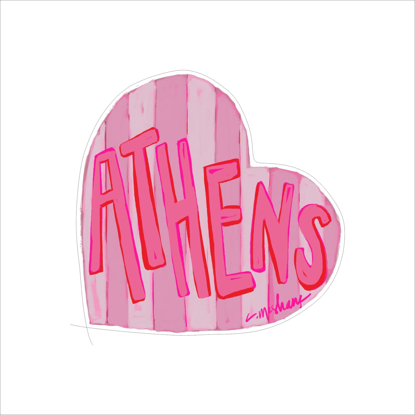 CMS-1565 Athens LOVE | 0.75Acrylic Contour |