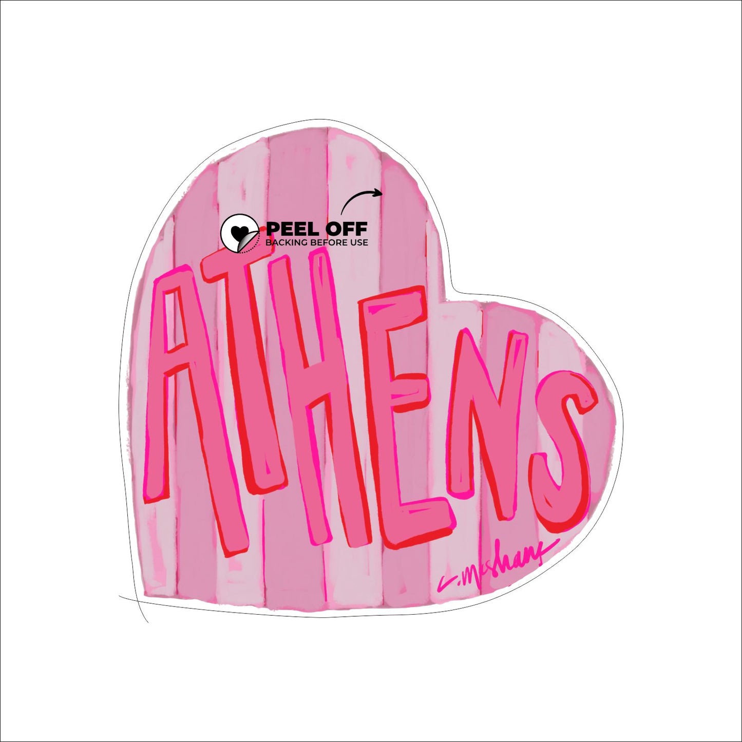 CMS-1566 Athens LOVE Mini | 0.50Acrylic Mini | Case of 25