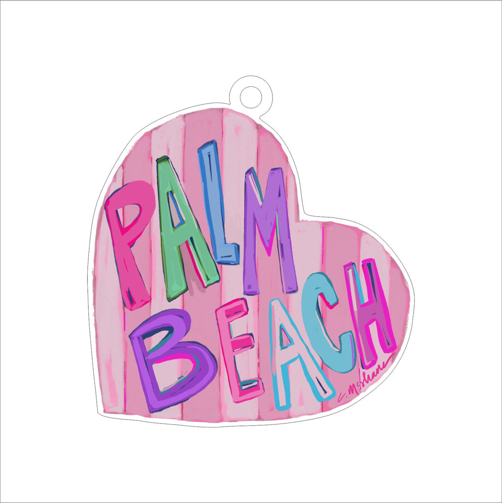 CMS-1577 Palm Beach LOVE Ornament | 0.25Acrylic Ornament