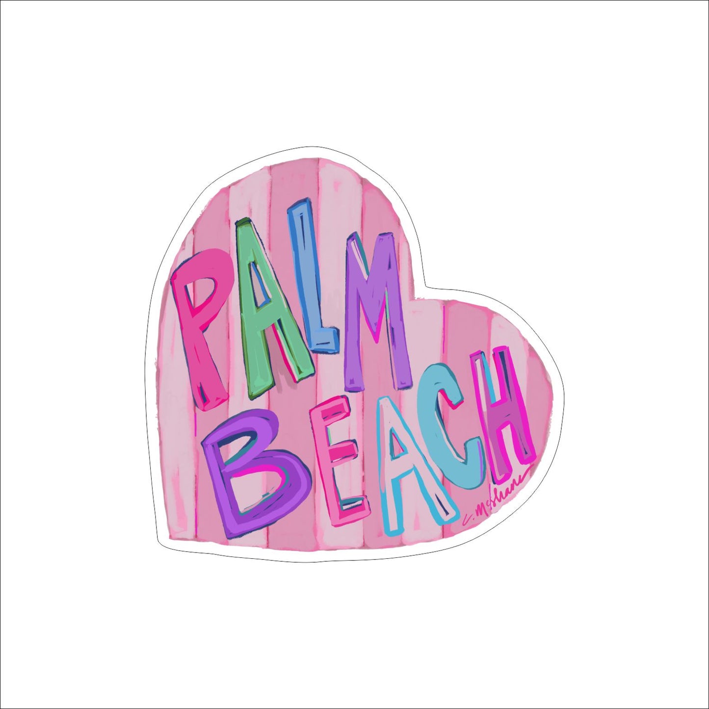 CMS-1578 Palm Beach LOVE Magnet | Set of 10