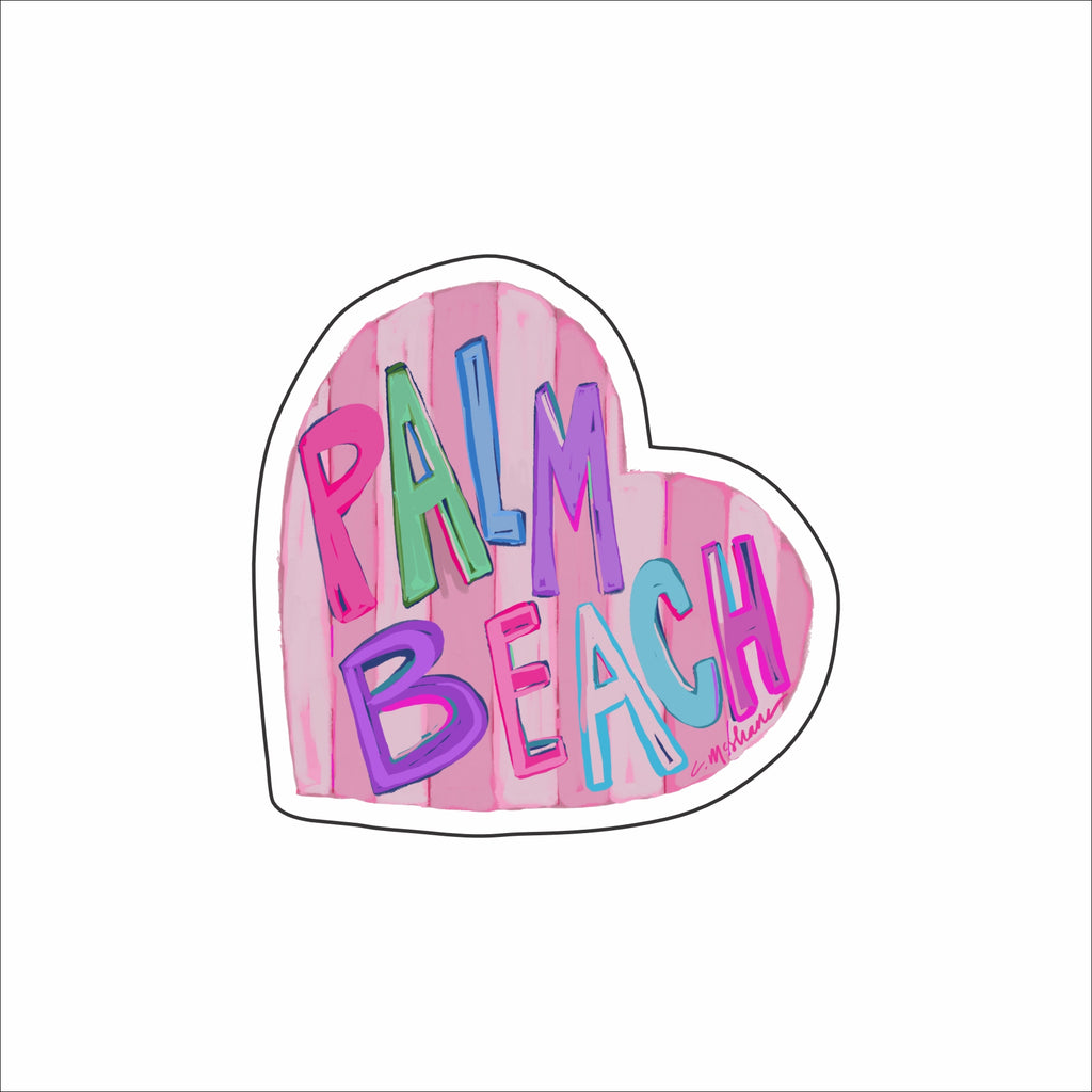 CMS-1579 Palm Beach LOVE Sticker | Set of 10