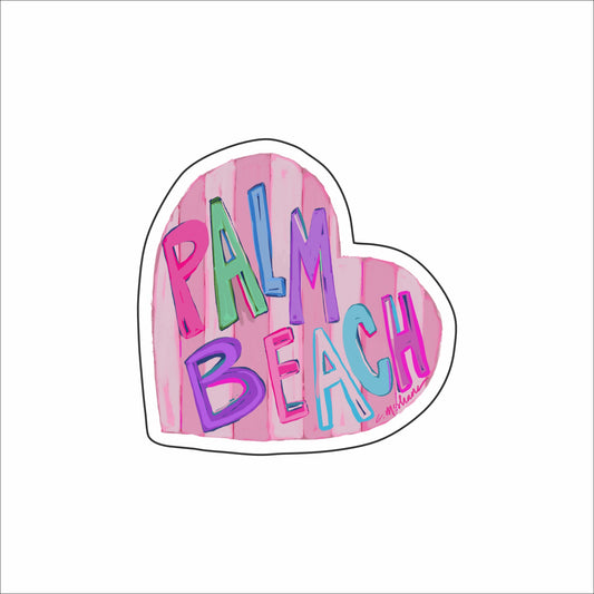 CMS-1579 Palm Beach LOVE Sticker | Set of 10