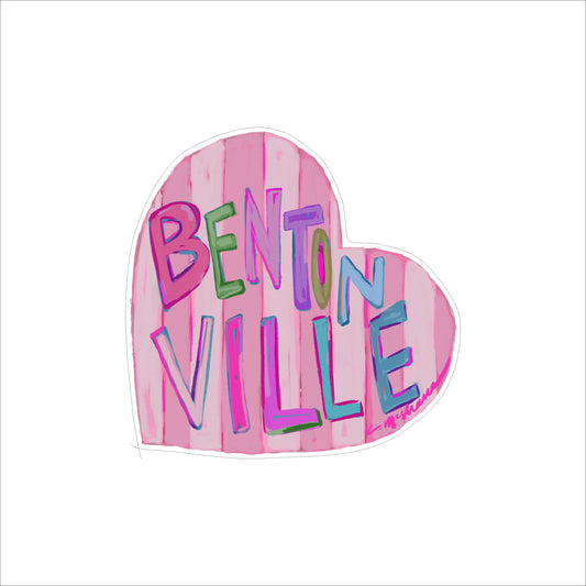 CMS-1585 Bentonville LOVE | 0.75Acrylic Contour | Case of 25