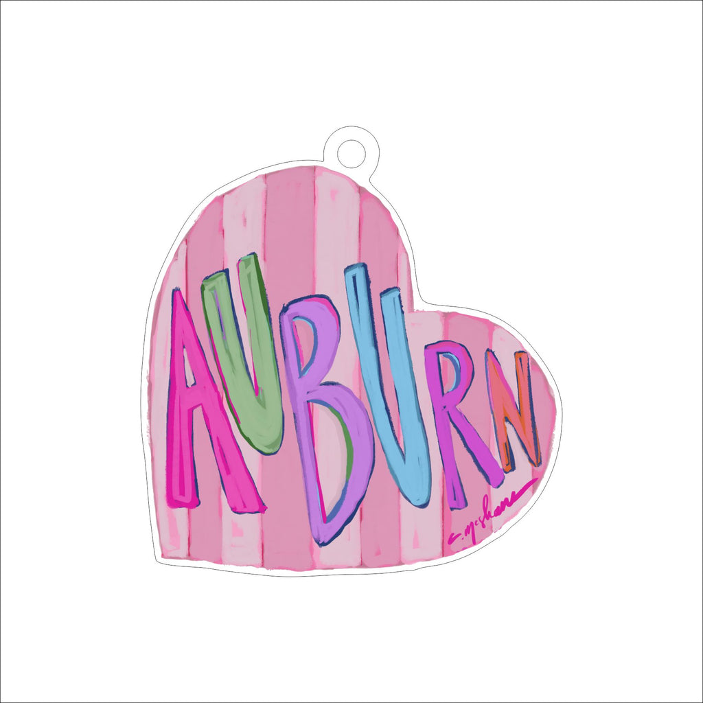 CMS-1592 Auburn LOVE Ornament | 0.25Acrylic Ornament