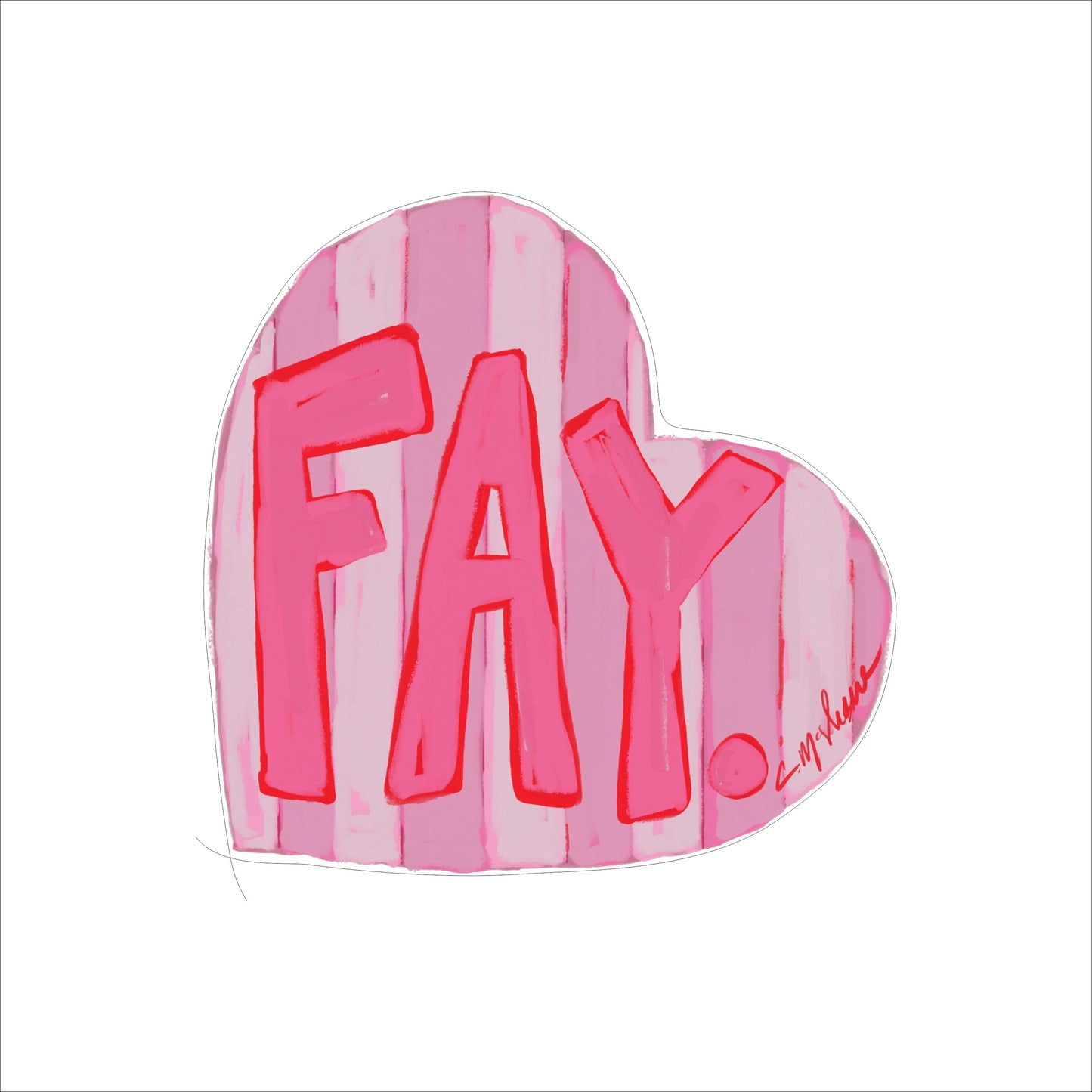 CMS-1595 Fay LOVE | 0.75Acrylic Contour |