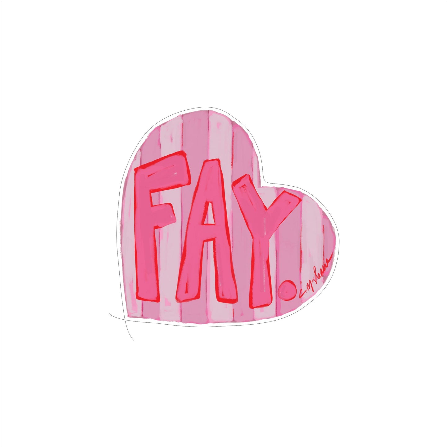 CMS-1596 Fay LOVE Mini | 0.50Acrylic Mini | Case of 25