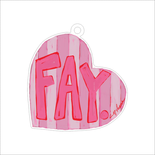 CMS-1597 Fay LOVE Ornament | 0.25Acrylic Ornament | Case of 25