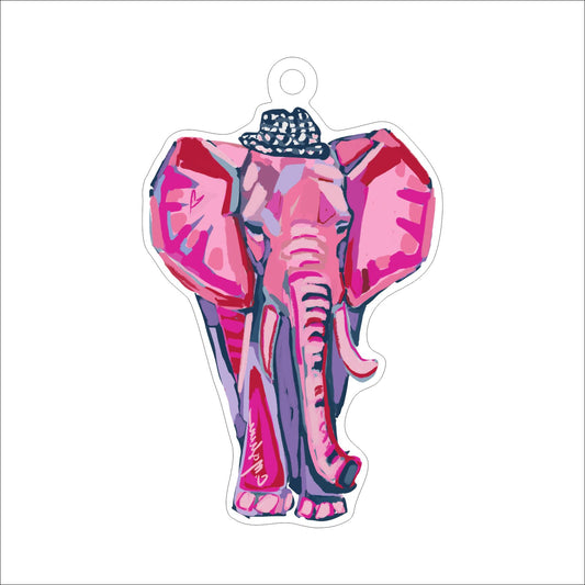 CMS-1602 Elephant LOVE Ornament | 0.25Acrylic Ornament | Case of 25