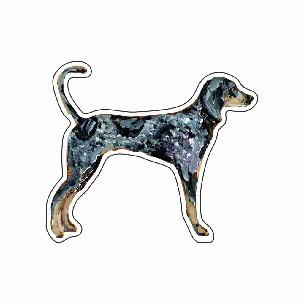 CMS-1631-C10 Bluetick Coonhound Magnet | 0.125Acrylic Magnet | Set of 10