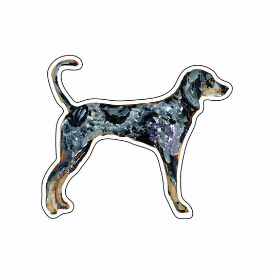 CMS-1631-C10 Bluetick Coonhound Magnet | 0.125Acrylic Magnet | Set of 10
