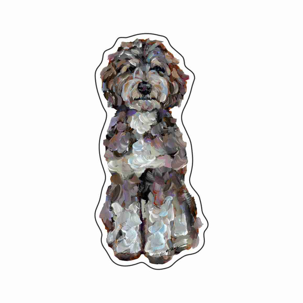 CMS-1633-C10 Bernedoodle Love Magnet | 0.125Acrylic Magnet | Set of 10